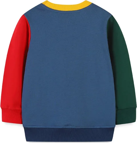 Miniatura 2 de Bumeex Sudadera de manga larga con cuello redondo de algodón para bebé niño pequeño 1-7T