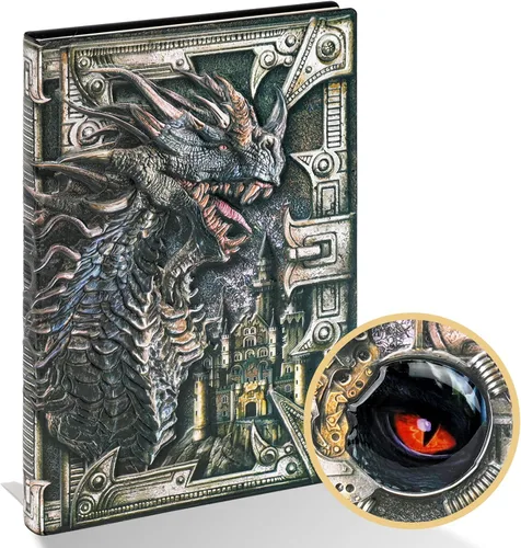 Miniatura 9 de Cuaderno de escritura de 3D Dragón DND, libro de cuero de fantasía D&D para regalos de Dungeons and Dragons, accesorios para amantes de RPG Nerdy DM