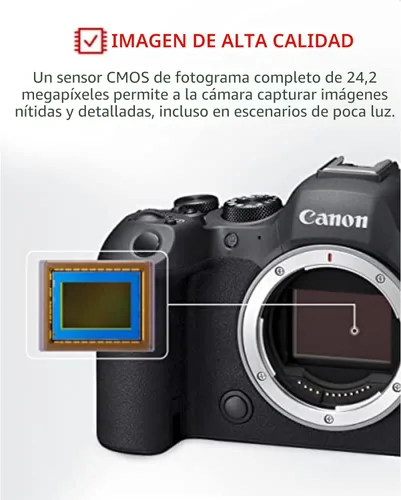 Miniatura 3 de Canon EOS R6 Mark II Cámara sin espejo con lente RF24-105mm F4-7.1 is STM, cámara híbrida de fotograma completo, sensor CMOS de 24.2 megapíxeles
