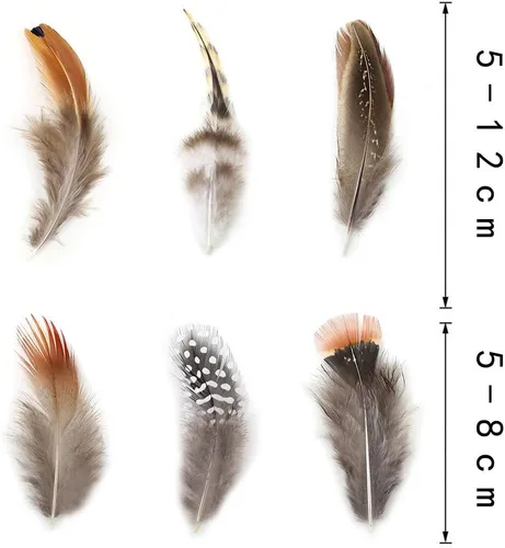 Miniatura 5 de 180 plumas naturales de 9 estilos surtidos de plumas para joyas y manualidades de atrapasueños 9 estilos/180 piezas