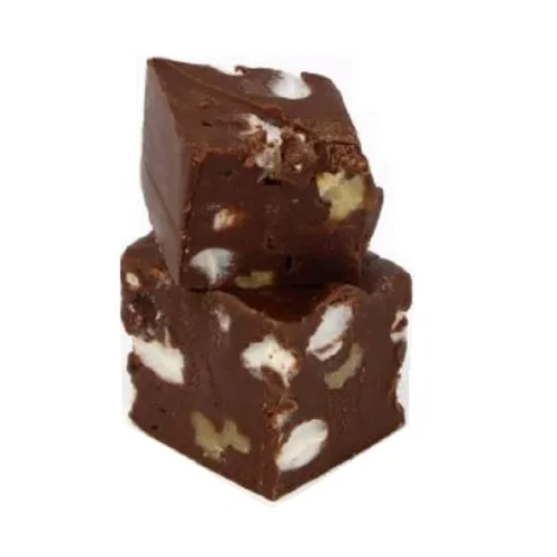Nuts To You Smooth and Rocky Road Fudge de 8 onzas | Dulce gourmet fresco | Fudge artesanal decadente y delicioso