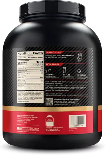 Miniatura 10 de Optimum Nutrition Estándar dorado 100% Proteína de Suero de Leche en Polvo, Pie de lima, 1.8 Libra