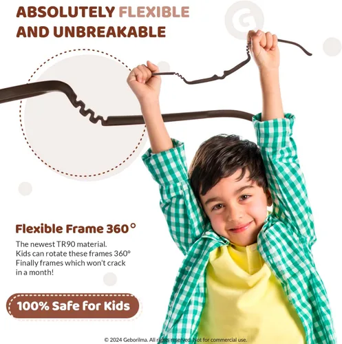 Miniatura 39 de Unbreakable Eyeglasses for Kids Flexible Glasses - Kids Prescription Sports Glasses 4-7 years