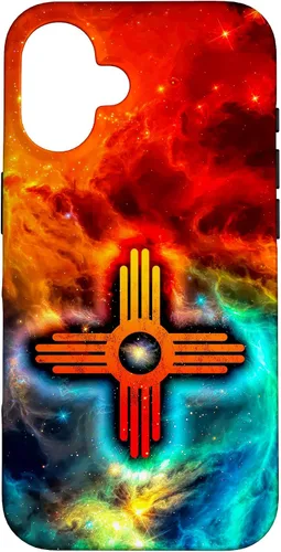 Funda para iPhone 16 Zia Sun Zia Pueblo Nuevo México Nativos Americanos Sagrado Symbol Case