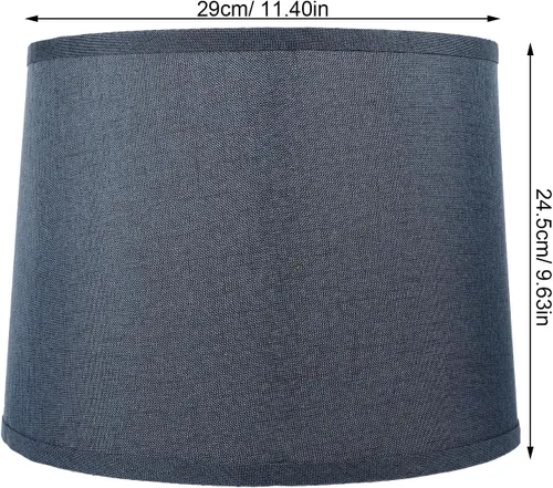 Miniatura 2 de Accesorios de escritorio, pantallas de lámpara para lámparas de pie, pantalla de lino, cubierta de lámpara rústica, pantalla de tela, cubierta