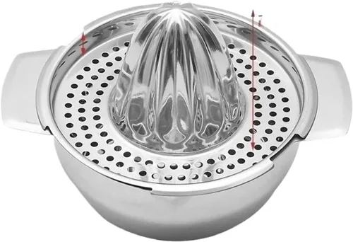 Miniatura 2 de Exprimidor manual de limón y naranja de acero inoxidable - Mini herramienta de cocina portátil para uso doméstico