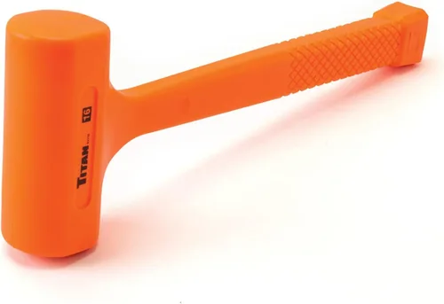 Miniatura 9 de Titan 63164 Martillo de Golpe Seco de 4 libras con Cabeza Rellena de Perdigones de Acero, Resistente a Chispas y Rebotes, Mango Antideslizante