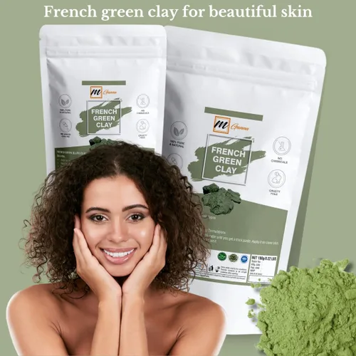 Miniatura 4 de Arcilla verde francesa en polvo 0.22 libras / 100 GMS Illite arcilla de montmorillonita para máscaras faciales, cremas, exfoliantes suaves