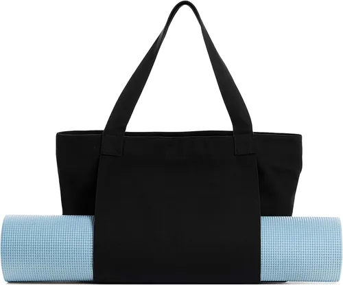 Miniatura 11 de Portador de Esterilla de Yoga, Bolsa de Gimnasio Con Soporte para Esterilla de Yoga, Bolsa de Lona para Mujer Con Correa para el Hombro Para Off