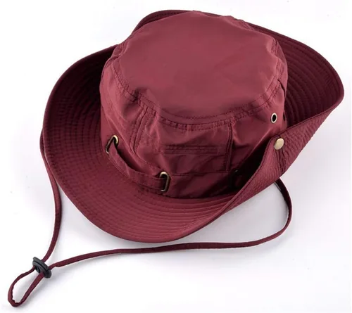 Miniatura 2 de Sombrero táctico de verano para hombre, a prueba de sol, militar, plano, sombrero de pescado, sombrero de pescado, sombrero ligero