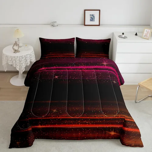 Miniatura 30 de Erosebridal Juego de ropa de cama con estampado de girasol, letras retro y flores amarillas, decoración de dormitorio, edredón de plumón de abeja