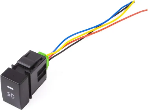 Miniatura 5 de x xotic tech Interruptor de botón de 4 polos de 12 V estilo fábrica con luces indicadoras LED compatibles con niebla, DRL, barra de luz LED