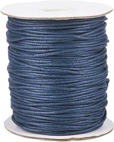 Miniatura 8 de Cordón de algodón encerado de 100 yardas, hilo de algodón trenzado naranja oscuro, cuerda de cuentas trenzada, cuerda para collar, pulsera, collar