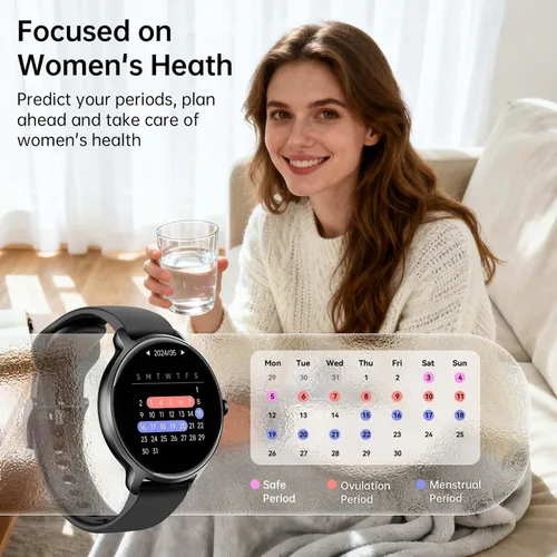 Miniatura 6 de Smart Watch for Women Men, 1.27" HD AMOLED Stylish Smartwatch (Answer/Call) for iPhone/Android/Samsung, Fitness Tracker with 120+ Sport Modes, Heart