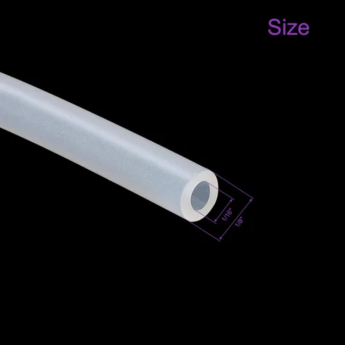 Miniatura 3 de DMiotech Tubo de silicona transparente de 1/16"(1.6mm) ID 1/8"(3.2mm) OD 10 pies tubo de silicona transparente, manguera de silicona industrial