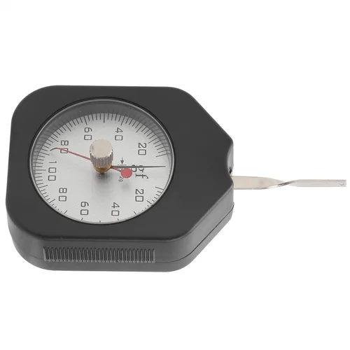 Miniatura 7 de Kadimendium Medidor de tensión de esfera SEG-100‑2 Medidor de tensión Medidor de fuerza de gramo de bolsillo Medidor de fuerza doble puntero 3.53 oz