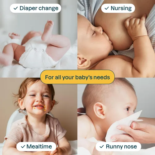 Miniatura 4 de ATTITUDE Toallitas para bebés sin perfume, para pieles sensibles con avena, origen natural, dermatológicamente probadas, para bebés, niños pequeños