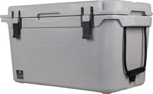 Miniatura 6 de BISON COOLERS Enfriador Rotomoldeado de Durabilidad Extrema Diseñada con Carcasa Rígida, Tapa y Revestimiento Hielera de Larga Duración con Blanco