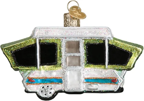 Miniatura 9 de Old World Christmas Adorno de vidrio soplado de malvavisco quemado para árbol de Navidad, decoración navideña hecha a mano, colección de camping