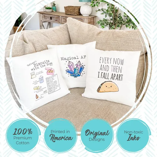 Miniatura 2 de Moonlight Makers, Welcome to My Dreamhouse, Decorative Pillow Case, 100% Cotton Canvas Pillowcase, Farmhouse Decor, Gift for Home, Funny Design