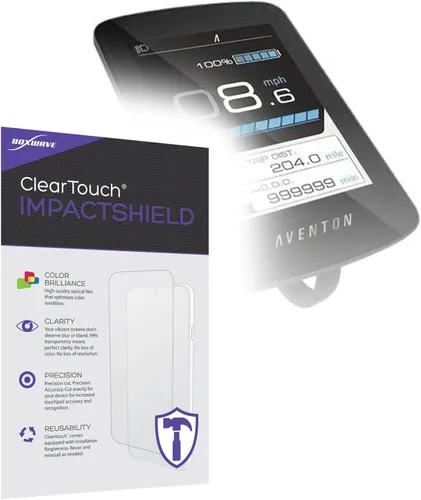 BoxWave ClearTouch ImpactShield - Protector de pantalla compatible con Aventon BC 280 a todo color, 2 unidades