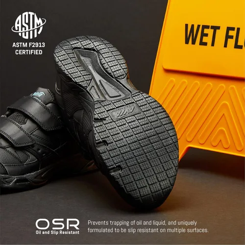 Miniatura 5 de Avia Avi-Union II - Zapatos antideslizantes con correa para mujer cómodos zapatos de seguridad para el trabajo enfermería restaurantes y caminar