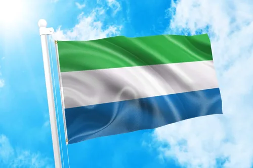 Miniatura 2 de DMSE Bandera de Sierra Leona 3X5 Pies 100% Poliéster Bandera 100D 47-91 x 152 cm