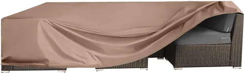 Miniatura 9 de Fundas para Juego de Muebles de Patio Impermeables Funda para Juegos de Conversación de Patio Funda para Sofá Seccional de Exterior Fundas