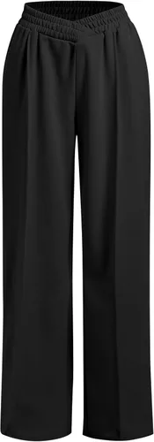 Miniatura 2 de ODIZLI Pantalones de pierna ancha de cintura alta para mujer, pantalones casuales de chándal de moda