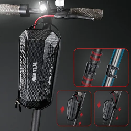 Miniatura 4 de WILD MAN Bolsa de almacenamiento de scooter resistente a la lluvia de liberación rápida para scooters de equilibrio Kick Scooters bicicleta plegable