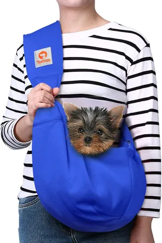 Miniatura 27 de TOMKAS - Transportador de perros estilo canguro para perros pequeños (negro, para mascotas de 2 a 7 libras)