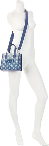 Miniatura 5 de GUESS Silvana - Mini bolsa de 3 compartimentos, logotipo de mezclilla degradado, Logotipo degradado de mezclilla