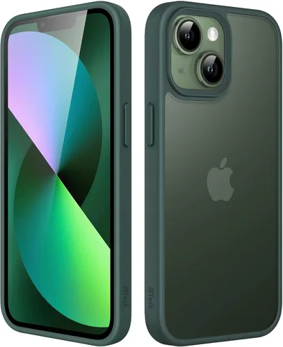 Miniatura 10 de JETech Funda mate para iPhone 13 de 6.1 pulgadas, a prueba de golpes, protección contra caídas de grado militar, cubierta trasera translúcida