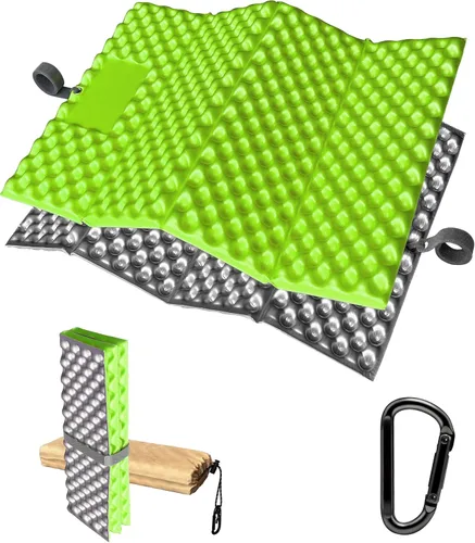Miniatura 10 de Asiento de senderismo de espuma, almohadilla para sentarse, almohadillas para mochileros, cojín de asiento con clips de mosquetón, bolsa