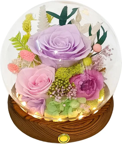 Miniatura 8 de Valley of Rain & Forest Flores reales de larga duración, regalo floral único para que envíes amor para todas las ocasiones, para decoración de Rosa