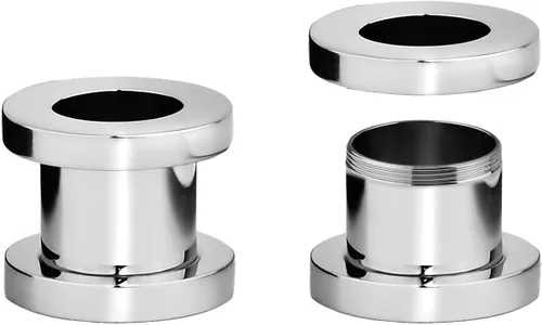 Miniatura 2 de Aretes expansores de oreja a rosca, de acero inoxidable, de 0.04" a 0.63", se venden por par.