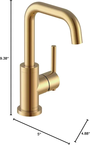 Miniatura 10 de Gerber Grifo de lavabo de fontanería Parma con drenaje de toque de metal Bronce cepillado