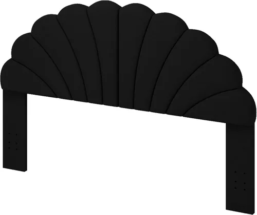 Miniatura 7 de Befurtori Cabecera Solo Tamaño Queen, Cabecera de Pétalo para Montar en la Pared Tamaño Queen/Matrimonial para Cama Ajustable Tapizada en Terciopelo