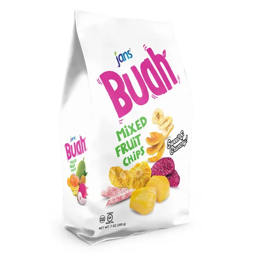 Miniatura 4 de Jans Buah Chips de frutas secas: experimenta frutas mixtas secas reales, sin gluten, dulces y crujientes, listas para comer, perfectas