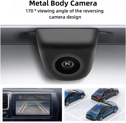 Miniatura 3 de Cámara HD de visión trasera delantera y trasera para automóvil, rotación de 360°, gran ángulo de visión, IP68K, impermeable, universal, marcha