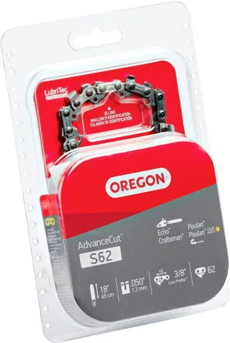 Miniatura 10 de Cadena de motosierra Oregon S62 AdvanceCut para barra de 18 pulgadas, 62 eslabones de arrastre, cadena de bajo retroceso, se adapta a Husqvarna