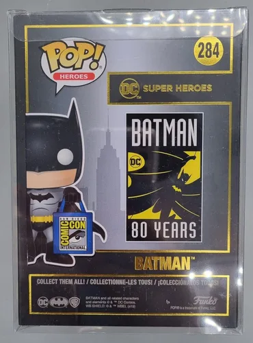 Miniatura 2 de DC Batman 80th Funko POP! Heroes Batman Figura de vinilo exclusiva #284 [Bolsa SDCC]