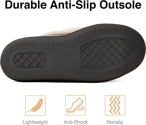Miniatura 6 de RockDove Pantuflas estilo mocasín con purpurina Caroline para mujer