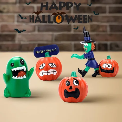 Miniatura 4 de Figura de decoración de fantasma de calabaza de bruja de Halloween, decoración de Halloween, decoración de fiesta de otoño, estatua del hogar