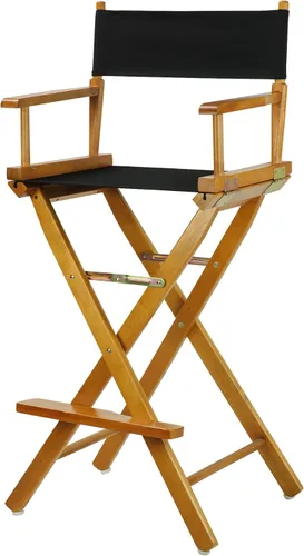 Miniatura 26 de Casual Home - Silla de director de 24 in, marco de roble miel, con lona color verde cazador, altura de mostrador Marco de roble miel - Madera maciza