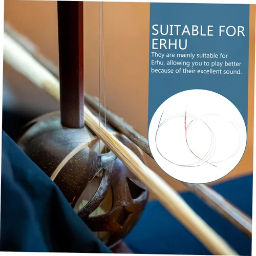 Miniatura 2 de SUPVOX 6 Sets Erhu Cuerdas Erhu Instrumento Erhu Accesorios Sitar Lute Gitarre Instrumento Erhu Piezas Instrumentos Musicales Instrumento Musical