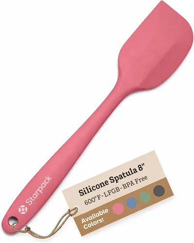 Starpack - Espátula de silicona 'Scrape & Stir' (8 pulgadas) – Juego de espátulas resistentes al calor 600°F – Espátulas de cocina de grado
