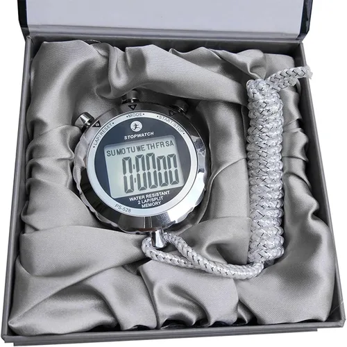 Miniatura 7 de RiToEasysports Cronómetro cronómetro, cronómetro digital de mano de 0.01 segundos con calendario de alarma para correr, fútbol, fitness