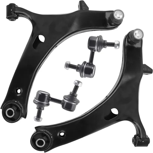 Miniatura 223 de Detroit Axle - Brazos de control superiores traseros para Chrysler 300 Dodge Challenger Charger Magnum, reemplazo del conjunto de brazos de control