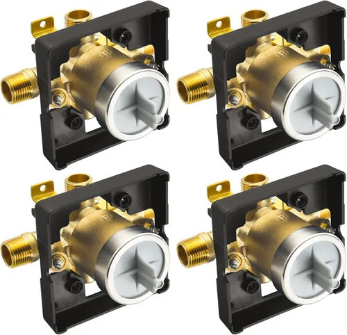 Miniatura 5 de RJDIBAN Válvula de ducha para Delta R10000-UNBX, conexión de 4 puertos de 1/2 pulgada, 1 paquete, kit de válvula R10000 compatible con Delta